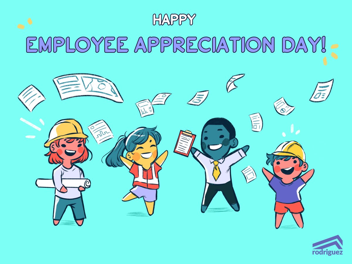 Happy Employee Appreciation Day! I want to thank our Rodriguez Team personally. All the little things you do every day make a huge difference. Working together makes us successful, and it's wonderful knowing we can depend on each other to get things done. Thank you again!