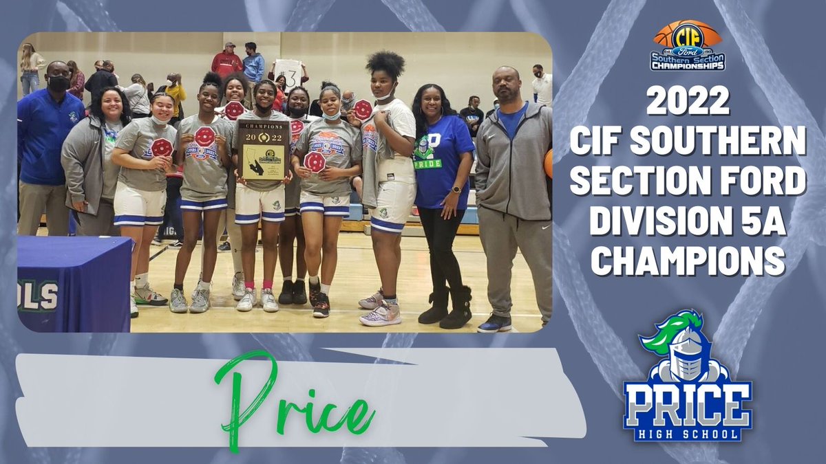 ⛹️‍♀️CONGRATULATIONS Price High School - your 2022 CIF Southern Section <a href="/SoCaliFord/">SoCalFord</a> Division 5A Girls Basketball Champions!🏀🏆

#CIFSSBasketball