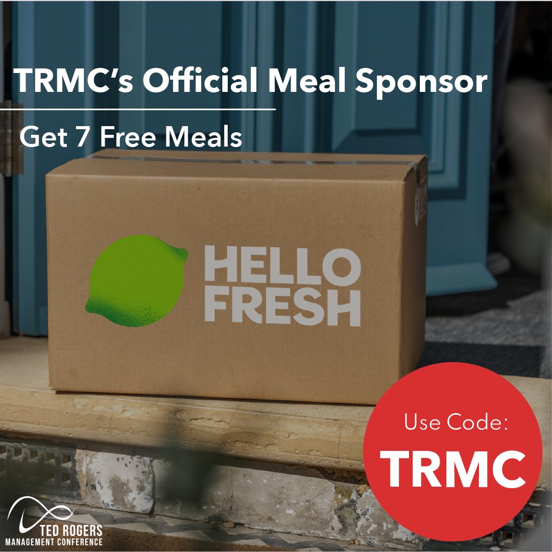 TRMC is excited to announce that @hellofresh is our official meal sponsor this year! As we go beyond all limits at this year's conference, we can't wait for you to go beyond your culinary skills through Hello Fresh's meal kits! 

Use code: TRMC for 7 FREE MEALS 🍽