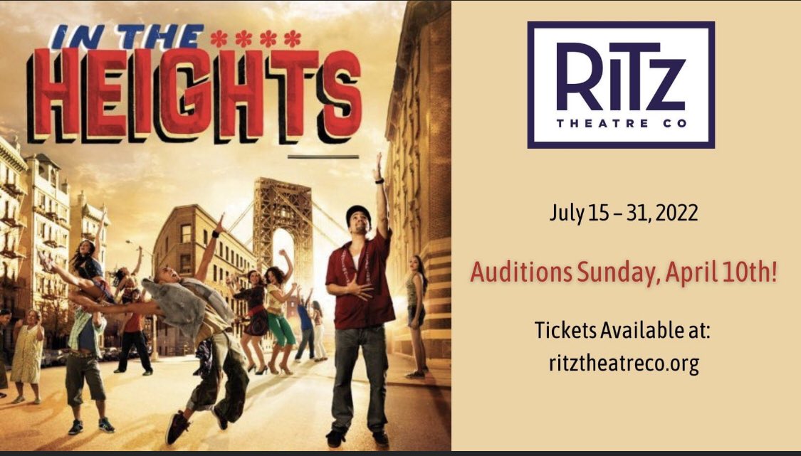 The next show I’m directing. I’m gonna need our people to represent! #actor #InTheHeights #InTheHeightsMusical #Latinx #latinxactor #director #musical #musicaltheatre #musicaltheater #NewJersey #philly #rap #phillyactor #southjersey #wepa #pacienciayfe #dancer #hiphop #familia