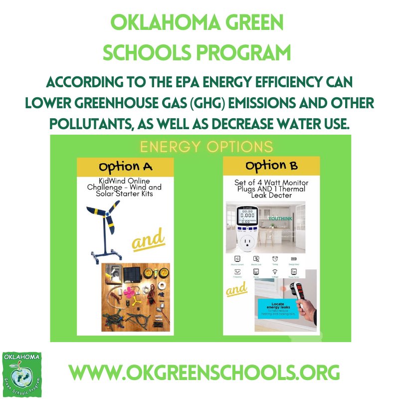 okgreenschools's tweet photo. Regardless of how much or how little you plan to participate, please sign up and let us know you are using the program, and by doing so choose from incentives prizes like this one! #FridayFeelings 💚

https://t.co/yuJvHx6JuN https://t.co/P6iB1b987M