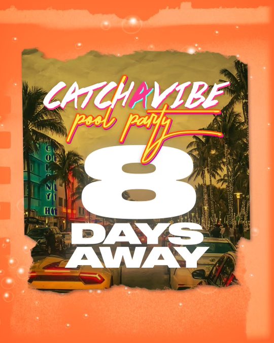 CAVPoolParty's tweet photo. We’re Officially 8 Days Away From The Biggest Pool Party Hit South Florida !! 🔥🔥 VIP Elevated Cabana’s &amp; Tickets On Sale Now !! @cavpoolparty https://t.co/URH0k86YMu
