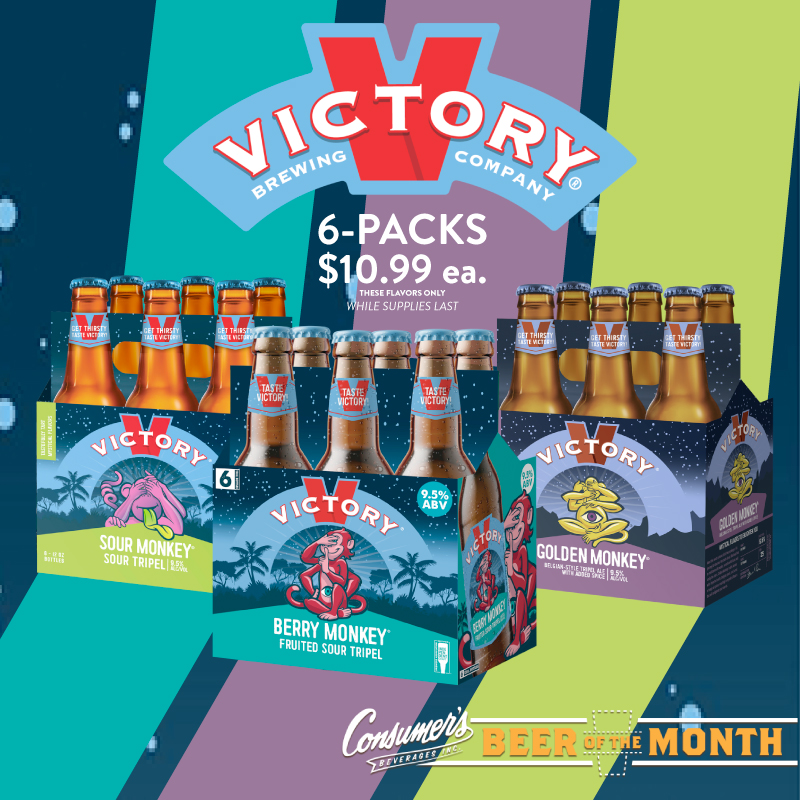 ConsumersBeer's tweet photo. Victory Brewing Co. is our March beer of the month! We teamed up for a giveaway! 

Retweet this and follow us for a chance to win a VIP trip to the @VictoryBeer taproom in Philly!

Giveaway ends 4.2.22! 
Official rules: https://t.co/3dn9aWxkyb https://t.co/rgFfSqnvhy