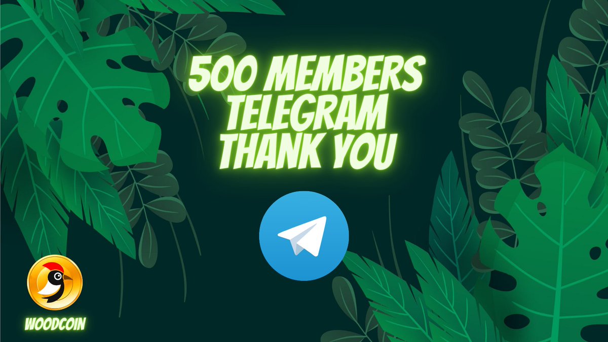 WoodCoin3's tweet photo. Another phase of the roadmap completed, we just reached 500 members on Telegram 🚀
https://t.co/EXEvZc8Ik2

#woodcoin #BSC #Binance #forestatlantic #cz_binance #Crypto https://t.co/VIyVU1paWF