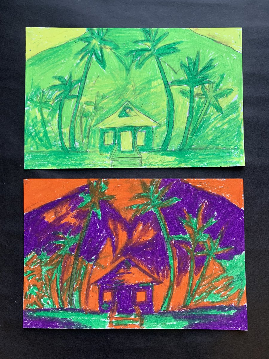 Check out these sweet expressionism landscapes! Students had to use 2 different color schemes using oil pastels <a href="/LHSintheNews/">LaVergne High School</a>