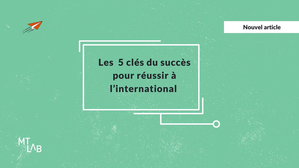Vous pensez à commercialiser votre solution innovante en dehors du Québec? 

Découvrez les 5 clés du succès pour réussir à l'international dans notre article de blogue!

Retrouvez les astuces de @julien_tougeron, notre expert en résidence!  

À lire ici:bit.ly/3KdIliU