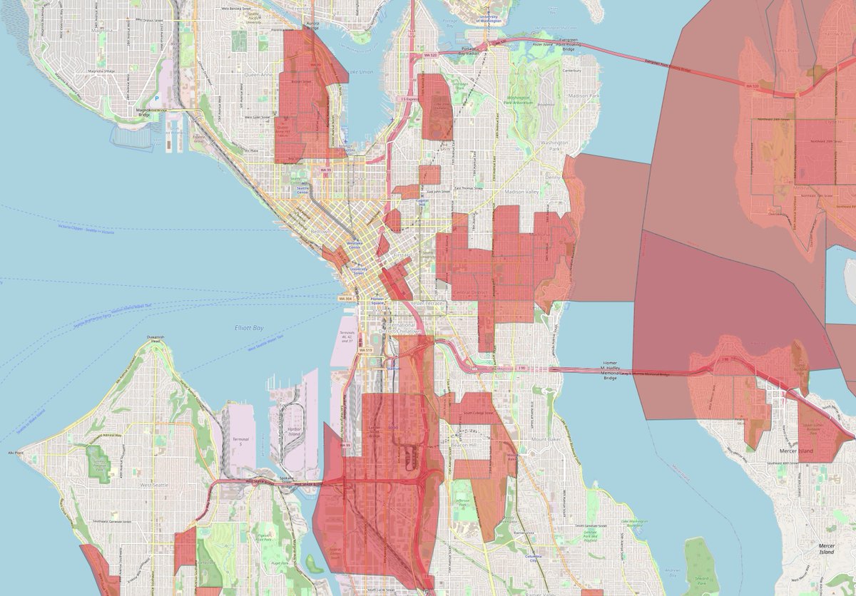 Have you ever visited #Seattle? We used social security assistance data to pinpoint which neighborhoods are experiencing the most gentrification across the city. It's important to know developing cultural centers when you decide on your next retail site. #gentrification