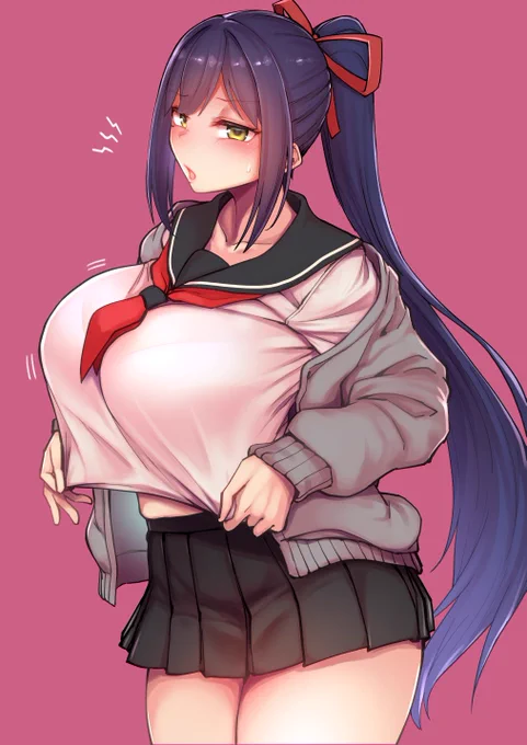 【Skeb】大学生しずりんパツパツ中学生服  #凛Art 