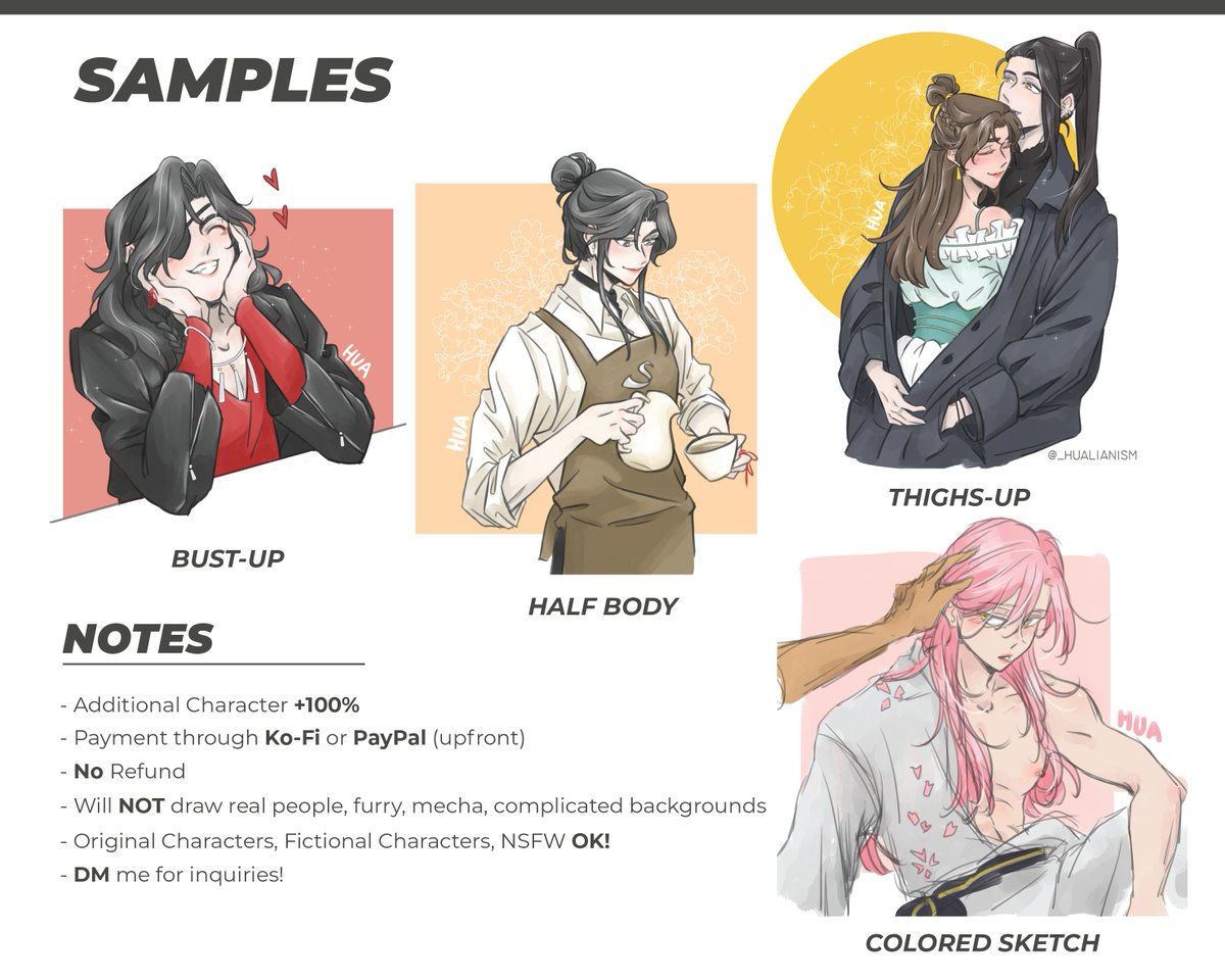 [RTs appreciated✨] Hello !! the commission for this month is open again! I'm opening 5 slots for now, DM me for inquiries❤️ ty!

any kind of your support is meaningful to me!!
ko-fi: https://t.co/6cKmIWKin9  
art moment: https://t.co/1tYmA5cftV
#ArtCommission #commissionopen 