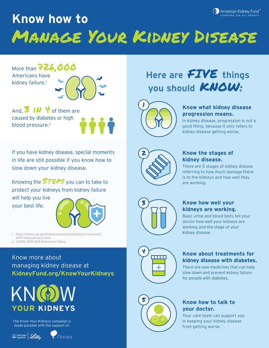 How can you best manage your #kidneydisease? Knowing the steps you can take to protect your kidneys form kidney failure will help you live your best life. #KidneyMonth