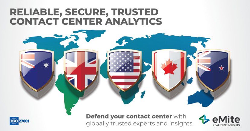 eMitedotcom's tweet photo. Have you considered the sovereign capability of your entire vendor supply chain? eMite’s customers &amp; partners trust our dedication to security in large part because our corporate hq and regional offices all reside within the Five Eyes alliance.

#cx #contactcenter #SupplyChain https://t.co/N1oCp4Pyvd