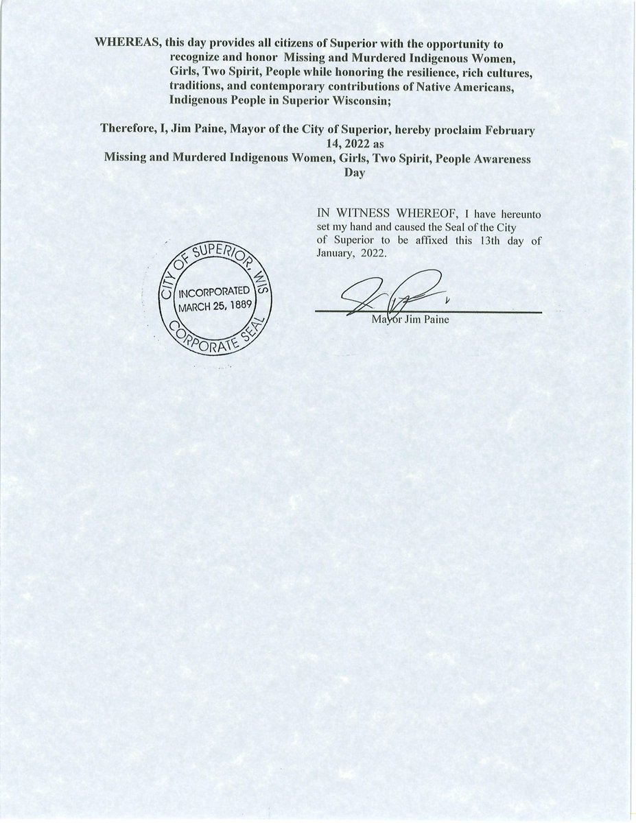7th Annual MMIWg2S Memorial Duluth -Twin Ports fb.me/e/1XW9tuwpN
*Twin Ports City Proclamations
*Gaagige-Mikwendaagoziwag "Song Composed &amp; Gifted by Troy Howes &amp; Niizh Makawa Drum
*Solidarity Unity Fire MKE fb.me/e/2aHtoKR8p 
*Duluth Lights Enger Tower Red for MMIWg2S