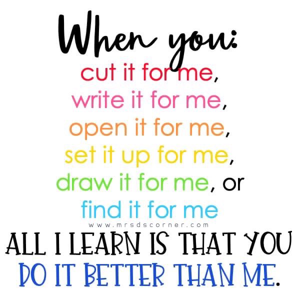 MsKatieBolin's tweet photo. This is why we need to provide our students the right supports so that they can do it themselves and be successful! https://t.co/dGJ8YYiKT1