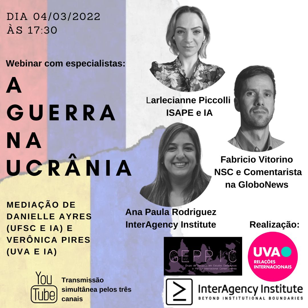 Em nosso canal do YouTube e dos parceiros <a href="/UVA/">UVA</a> e <a href="/InstituteInter/">InterAgencyInstitute</a> 
Não percam youtube.com/channel/UCUnT1…
<a href="/LarlePiccolli/">Larlecianne Piccolli</a> <a href="/Fabyuri/">Fabrício Vitorino</a> <a href="/djap2222/">Danielle Ayres</a>