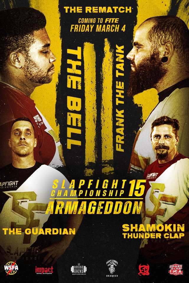 SlapFIGHTUSA's tweet photo. SlapFIGHT Championship 15: ARMAGEDDON, Premiering TONIGHT at 7pm CST!

Don’t miss this incredible event! 
PPV Link in Bio☝️

#slapfight #slapfightchampionship #slap #slapcompetition #slapcontest #champ #slapfighting #slapping #slapfightingchampionship #slapchamp #slapchampionship https://t.co/2LapvpCp7z
