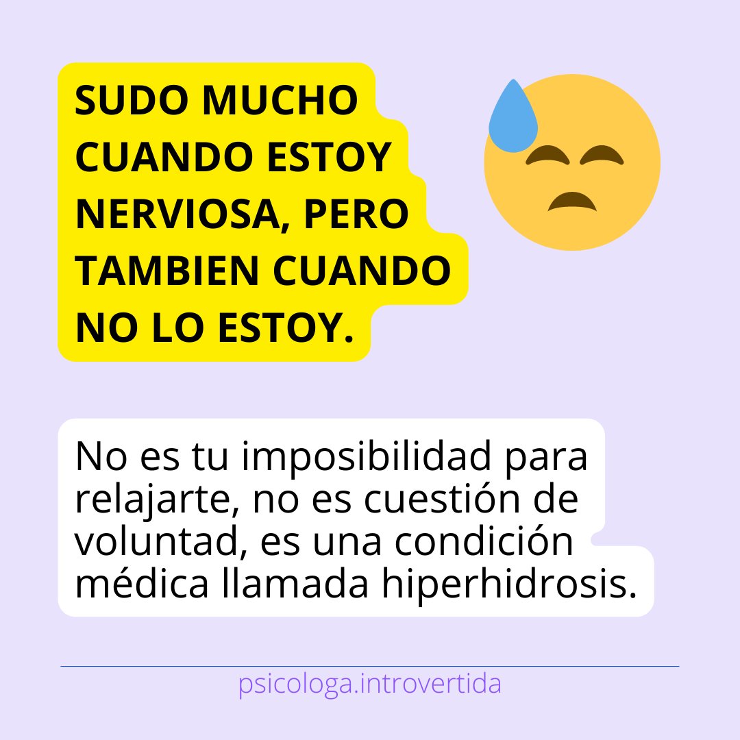 psiintrovertida's tweet image. ¿Sabes qué es la hiperhidrosis?
instagram.com/p/CasCnUFt6q0/