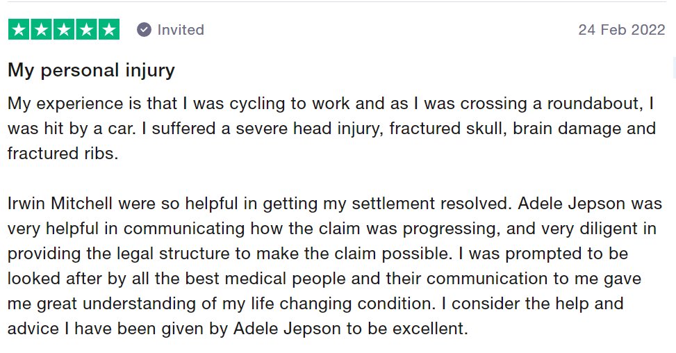 AdeleJepson's tweet photo. Signing off another productive (if slightly manic!) week by being reminded that it’s feedback from amazing clients that make it all worth while #postivefeedback #experthandhumantouch @PIandMedNeg @irwinmitchell https://t.co/xIyyNV3xco