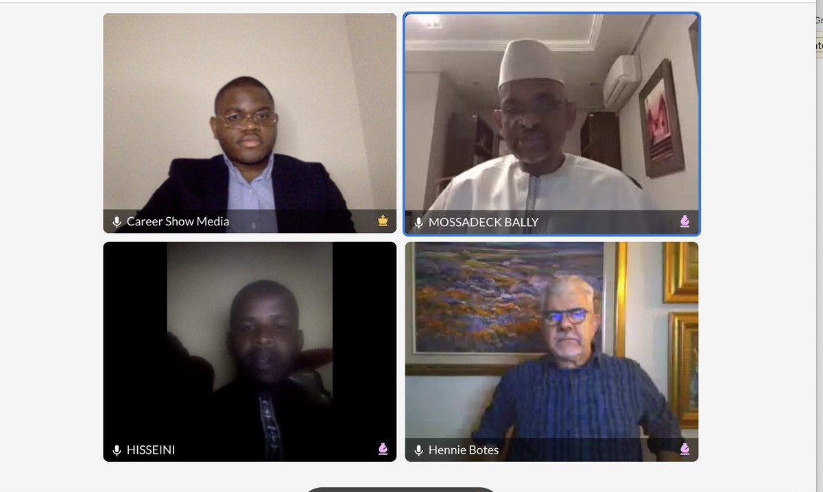 It was a great pleasure to learn from our mentors <a href="/MossadeckBally/">Mossadeck Bally</a> (Founder and CEO of <a href="/azalaihotels/">GROUPE AZALAÏ HOTELS</a> and Hennie Botes (Founder and CEO of <a href="/moladi/">moladi</a> ) at the Career Show African Mentorship program organized by the Career Show Media.
#csamp #business #africanentrepreneurs #opportunity