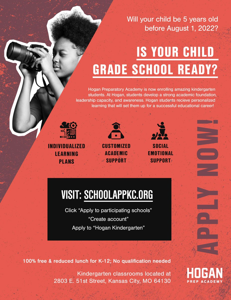 hoganprepkc's tweet photo. Who's ready for Kindergarten? Join us March 16 at 3 pm at 2803 E 51st Street to answer all your questions! 
#HoganPrep #KindergartenRoundup #DoAmazing #Education https://t.co/2xtiEy2RIt