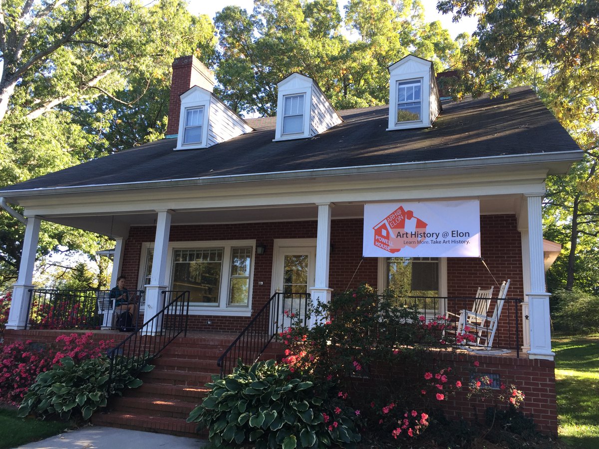 ArtHistoryElon's tweet photo. We won’t be able to interview you on the #PowellHouse porch (Art History faculty will be in the @ElonAdmissions Building) but we are excited to meet some of you tomorrow! You can #LearnMore about our program on Insta, FB, &amp; Twitter! 
#LMTAH #LearnMore #TakeArtHistory https://t.co/Tey7nI4Nhc