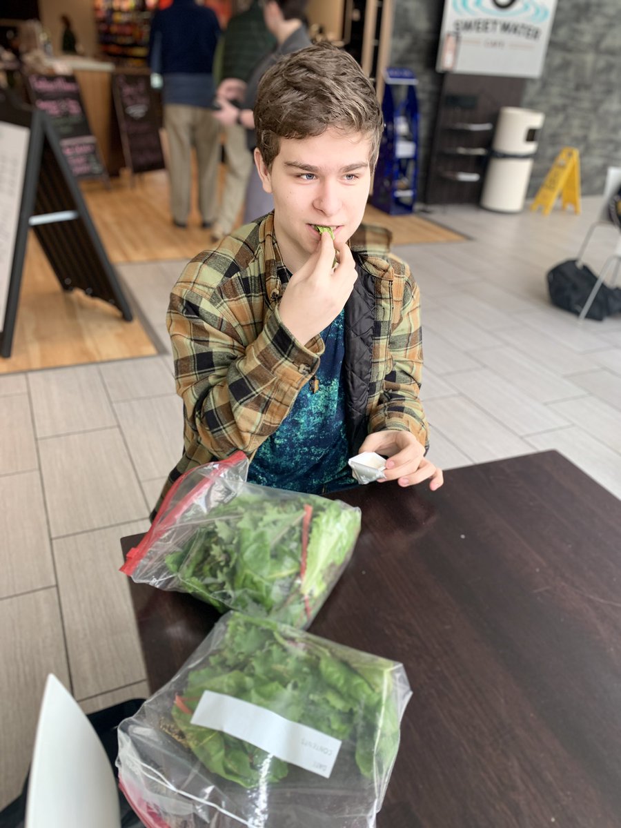 Students in our ag pathway have been working at the Morningside University greenhouse all year. Today they harvested from the seeds they planted. #sccsd #cte #girlsincte #farmtotable