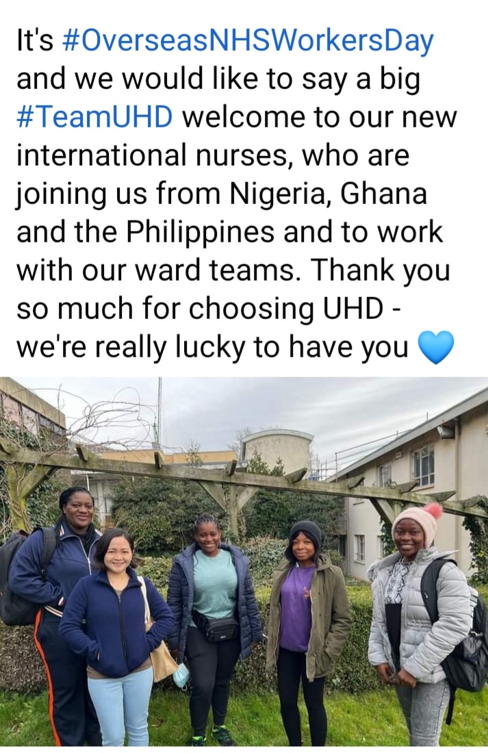 JenningsMeris's tweet photo. Thank you our latest International Nurse for joining us at UHD, you are fantastic. https://t.co/2mv6XxIW0U