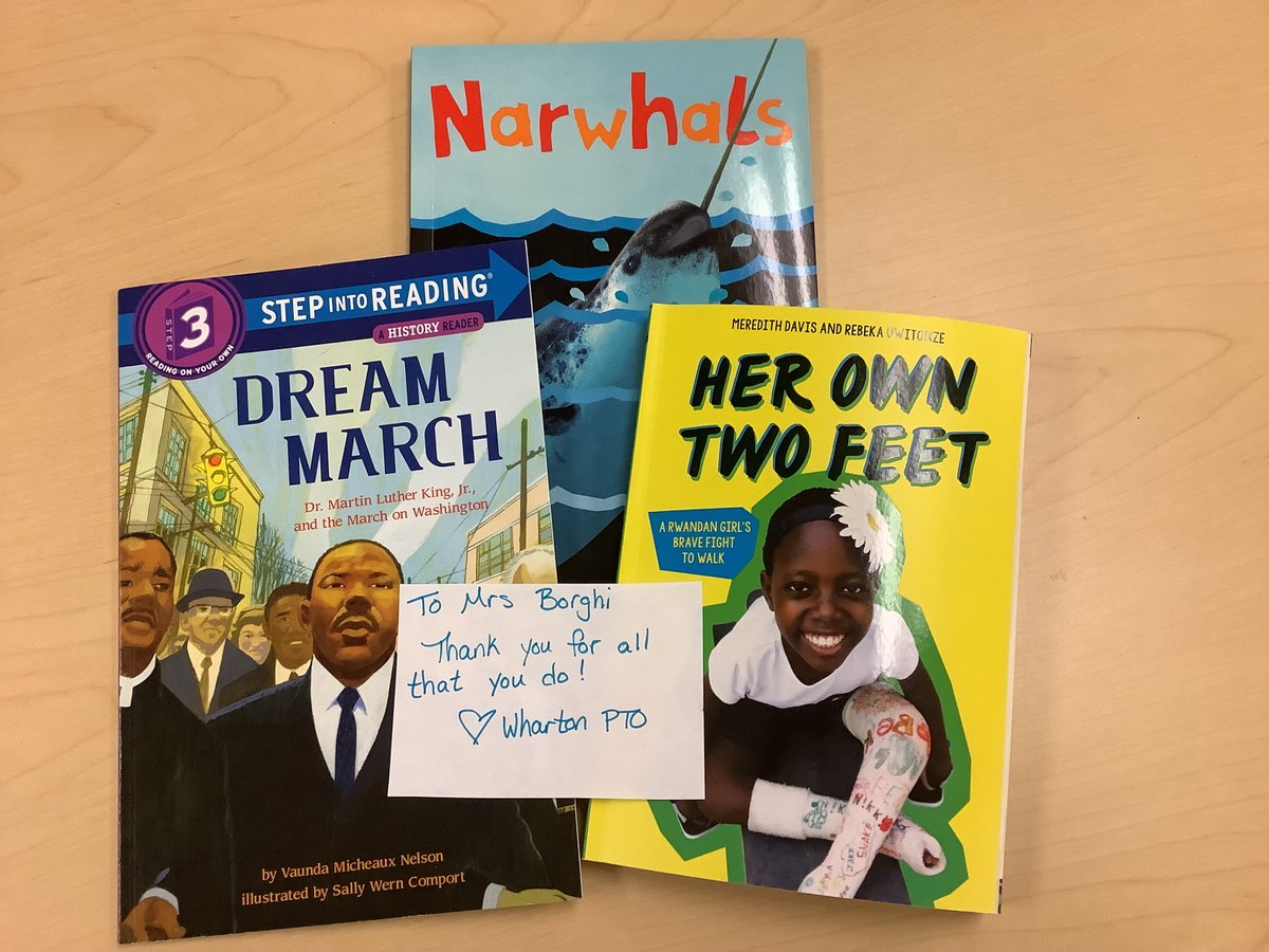 janet_borghi's tweet photo. When you have an amazing PTO!  Thank you for the books for the ESL classroom! They will be read and enjoyed! https://t.co/MxrIG6azIr