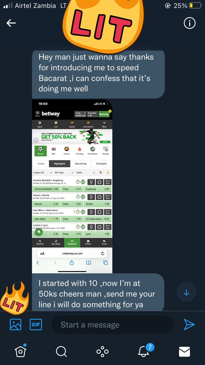 Berg_Muzo's tweet image. DMs I love seeing 🥺🥺🥺💪🏾💪🏾🔥 he started with a 10K Mandem is at 50K now.🔥🔥🔥🙌🏿💪🏾 please slow down enjoy the withdrawals bro. I’m glad you’re nailing it!
#SpeedBaccarat😍😍