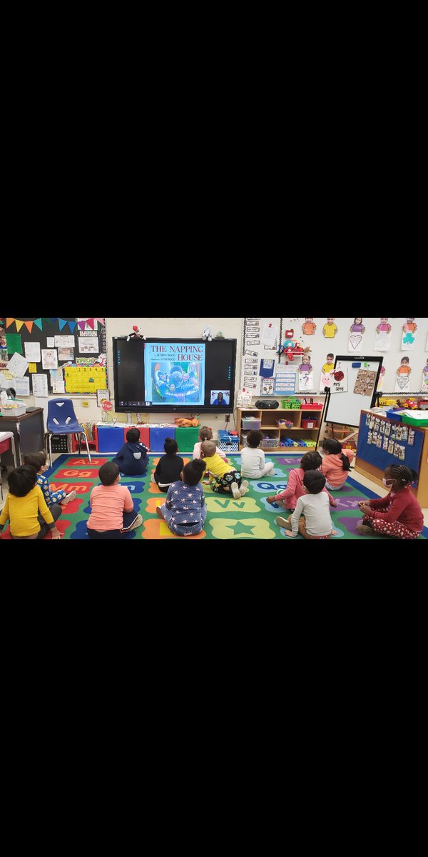 MrsCabreraLP's tweet image. Glad my preschool friends are enjoying my recorded Read Aloud of the Napping House this week! 🤗 @NBTPreschool @MrsGons #RAA2022 #Literacy #BuildingsStudy