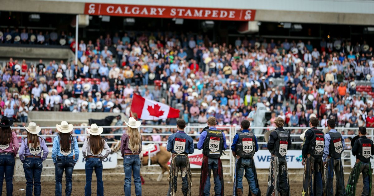calgarystampede's tweet photo. The best rodeo athletes in the world, competing at The Greatest Outdoor Show on Earth. 

Tickets on sale now 🎟️ https://t.co/v5Y8dzo475 https://t.co/MYGhz0wxJI
