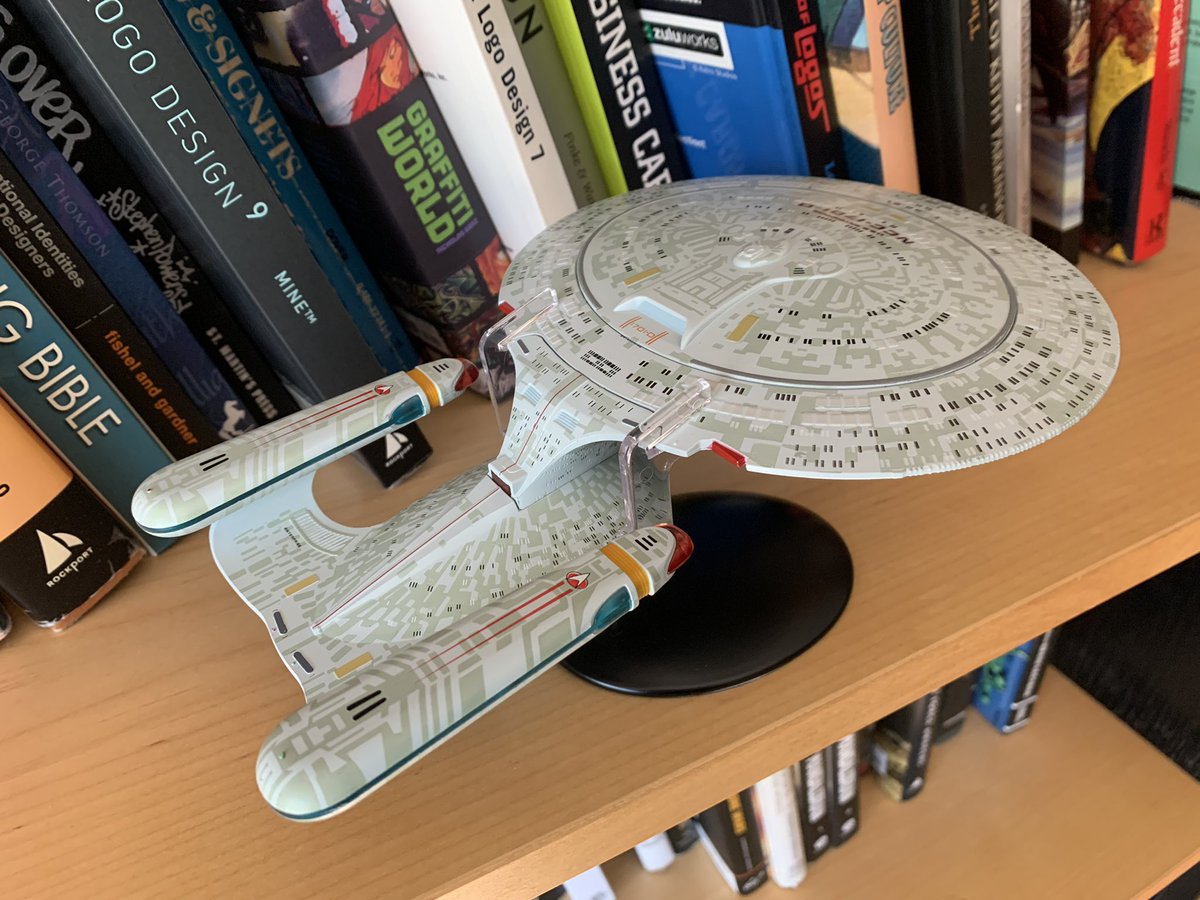 blambot's tweet photo. Ordered one of the Eaglemoss XL Star Trek ships, and even though theyโre pricey, they are spectacular. Enterprise D here is about 8.5โ long by 6.5โ wide. I guess I have to buy more now... #completer https://t.co/0OaHavcgJJ