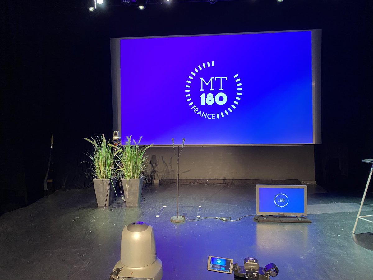 Nclere's tweet photo. C’est parti pour  la demi finale de #MT180 organisée cette année par ⁦@UnivAngers⁩ et ⁦@LeMansUniv⁩. 7 doctorant(e)s vont tenter de convaincre le jury et le public! 👏👏 https://t.co/dJzMVL8G6E