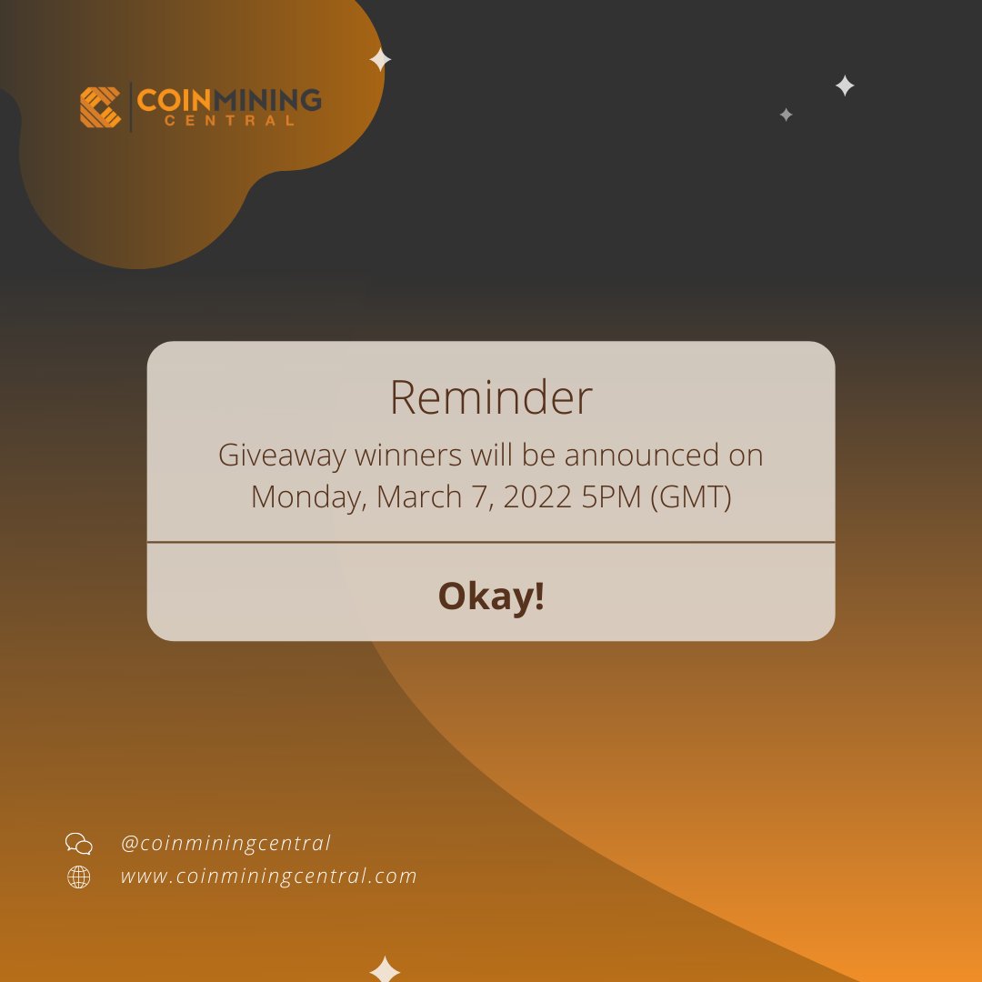 mining_central's tweet photo. We just drew the winners and the CEOs seriously didn't let their best social media manager rig the contest so she can win🙄 https://t.co/shix9lrcMh