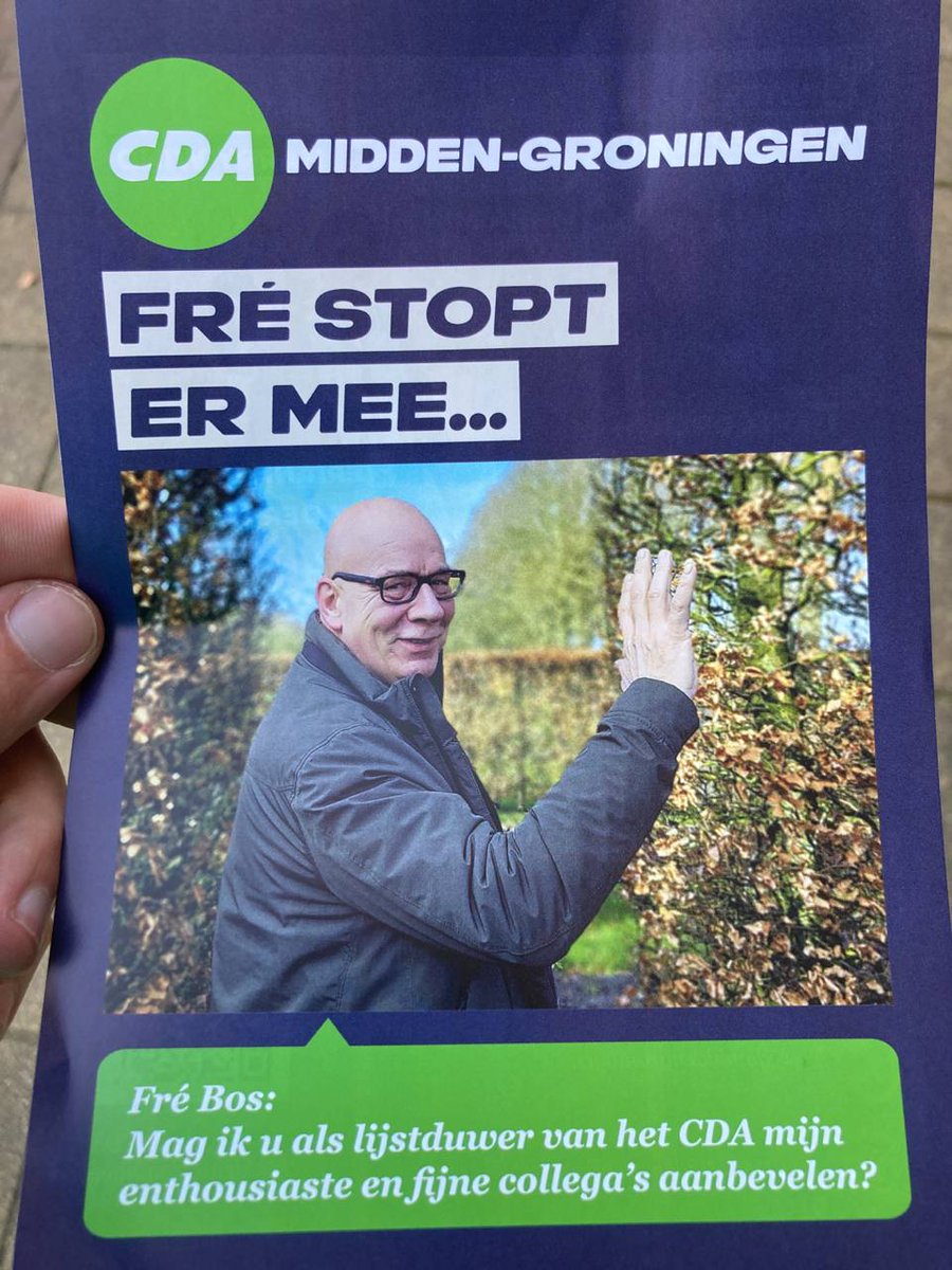 CDA_MiddenGron's tweet photo. Met in #Siddeburen uiteraard aandacht voor onze lokale held, lijstduwer Fré Bos, die stopt als raadslid, maar graag nog even stemadvies geeft! https://t.co/MrB9uAtrbN