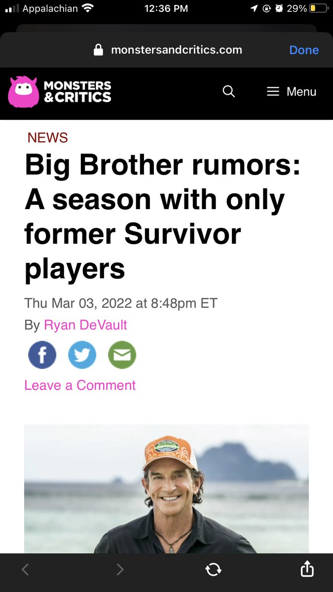 donathanhurley's tweet photo. I know everything is rumor mill, but if this ever happens and they don’t call me, I will be pressed for life. 😂😂😂🤣🤣 No bigger BB fan as a Survivor player! I would love to play Summer BB, but I don’t think I would have that chance now. https://t.co/USMbyd1kaS