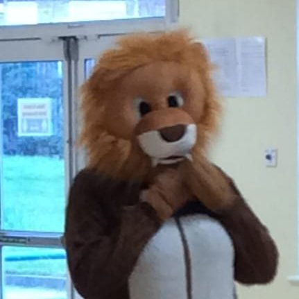 A little blurry but this is how I spent part of my afternoon at school today. In the theme of 'The Tiger who came to Tea', I became 'The Lion that crashed the Tea Party'! Never thought I would be doing this as part of my #PGCE but it was great fun! #teacher #KS1 #studentteacher
