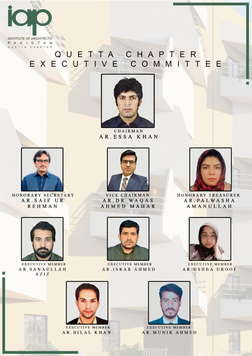 architectwaqas's tweet photo. I am humbled and honoured to be a part of the newly constituted #IAPQuetta Chapter. Looking forward to working with a young and dynamic team of professionals.

#DoABUITEMS #IAP #Quetta #IAPPakistan #IAPQuetta #IAPQC #IAPQuettaChapter
#Architecture #Balochistan #Pakistan #BUITEMS https://t.co/6ZyKXjwrCT