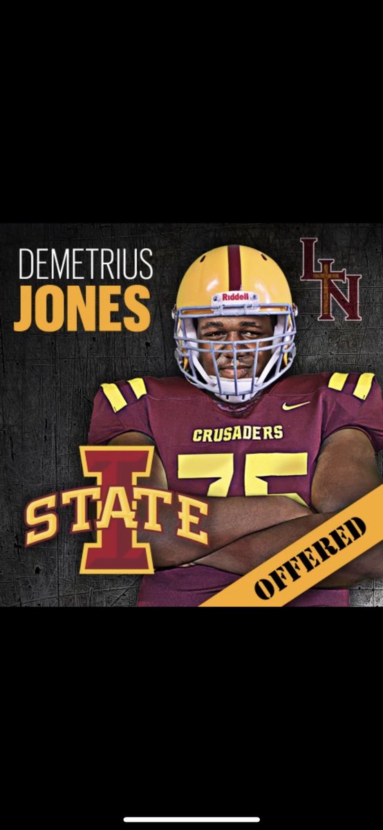 Demetrius_J28's tweet photo. Blessed to receive an offer from Iowa state! Thank God for his blessings. @Coach_Broom @CoachRasheed @MohrRecruiting @adamgorney @JoshHelmholdt @DemetricDWarren @SWiltfong247 @Rivals_Clint @AllenTrieu @THECoachKdub @CycloneFB @CoachCoopp https://t.co/E0Ikt9F0LM