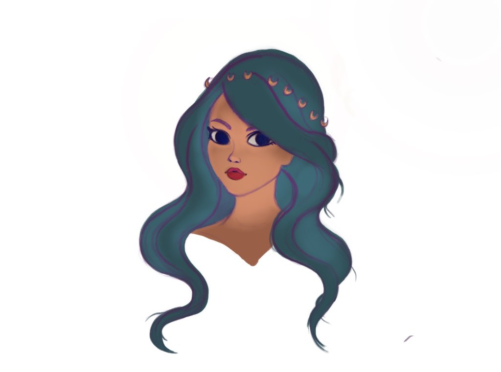 moongoddessarts's tweet photo. In the process of learning how to do illustrations on procreate. Here’s my first one with a few color variations! #illustrationart #moongoddesses #procreateart #NFTCollection #nftcollectors #nft #WomenInNFTs https://t.co/us3DcFX3F3