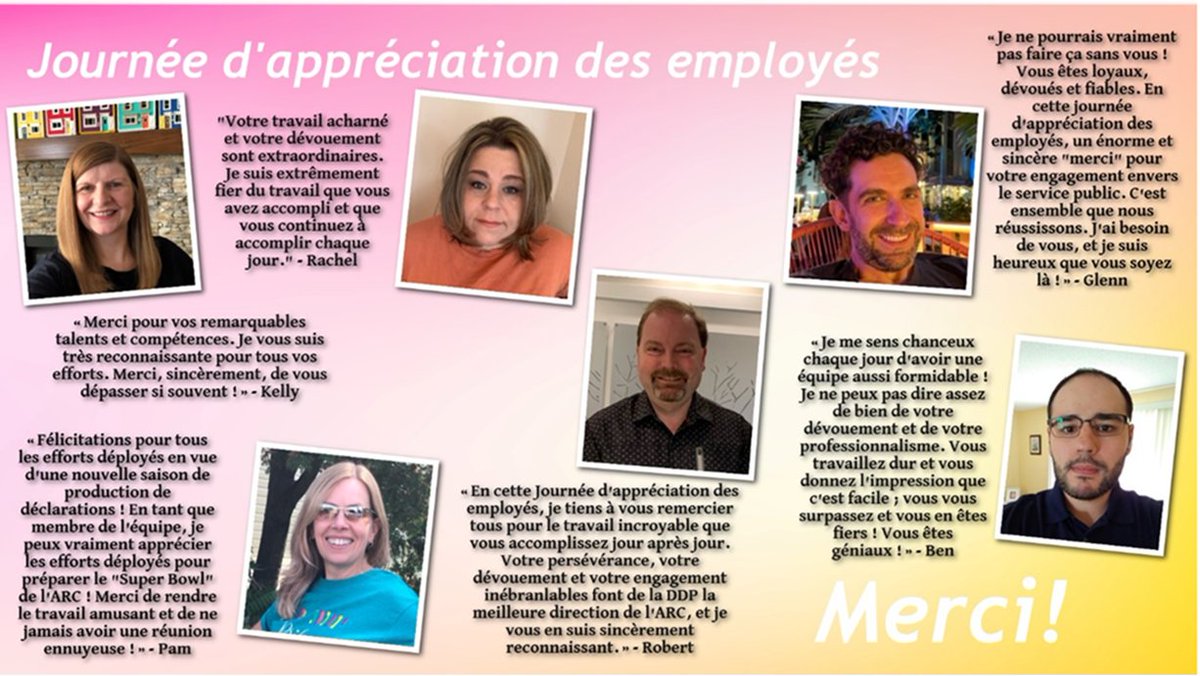 Let's celebrate our employees! Célébrons nos employés! #ABSB_DGCPS #IRD_DDP