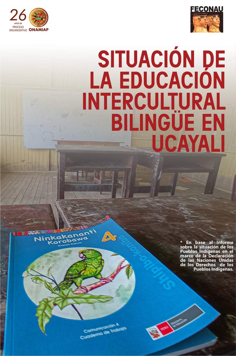 feconau1's tweet photo. 🚨📢| El "Informe sobre la situación de los Pueblos Indígenas en el marco de la declaración de Naciones Unidas sobre los derechos de los Pueblos Indígenas" revela la vulneración al derecho a la educación intercultural en niñas y niños indígenas. 1/2 https://t.co/mXYqqFPb4h