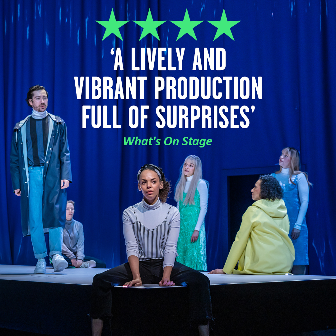 Rosetheatre's tweet photo. ⭐⭐⭐⭐ Hot off the press!

'Intelligent, relevant and bloody good fun' - @timeandleisure 

We'll let the reviews speak for themselves!

Tickets available from £15
https://t.co/QmX6eInCnp https://t.co/dhTwcECKOj