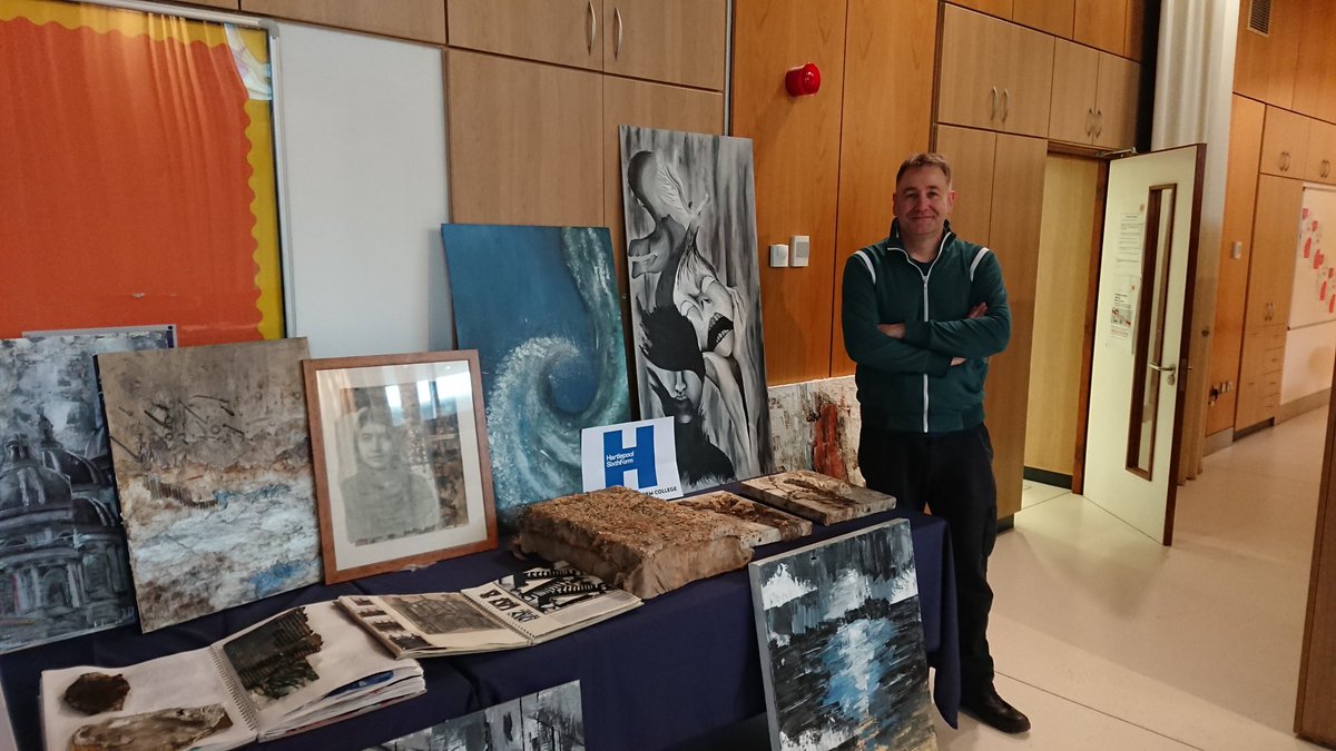 CA_EngDesign's tweet photo. Great few days at st Hilds school showing some of our graphic design and art work in their annual expo event. Great to be able to promote digital design and the opportunities that exist in the local area. @sthildscreative @DykeHouse @NETManorAcademy @HTCS_SSCo https://t.co/EL1p4lZYUE