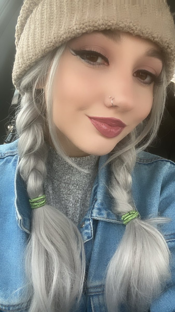 grlmutt's tweet photo. small creature gets dbl nose piercing to fill void https://t.co/ivqSRjT9E1