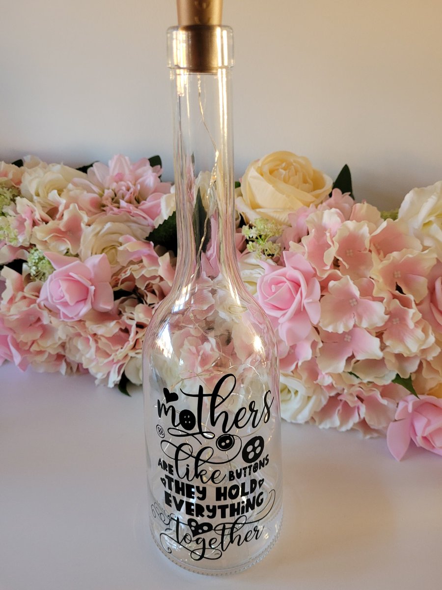 BoozeUsed's tweet photo. Newly listed in my Etsy shop (link in bio), this used wine bottle light would make a perfect Mother's Day gift 🌷 https://t.co/oS2pBziKFG