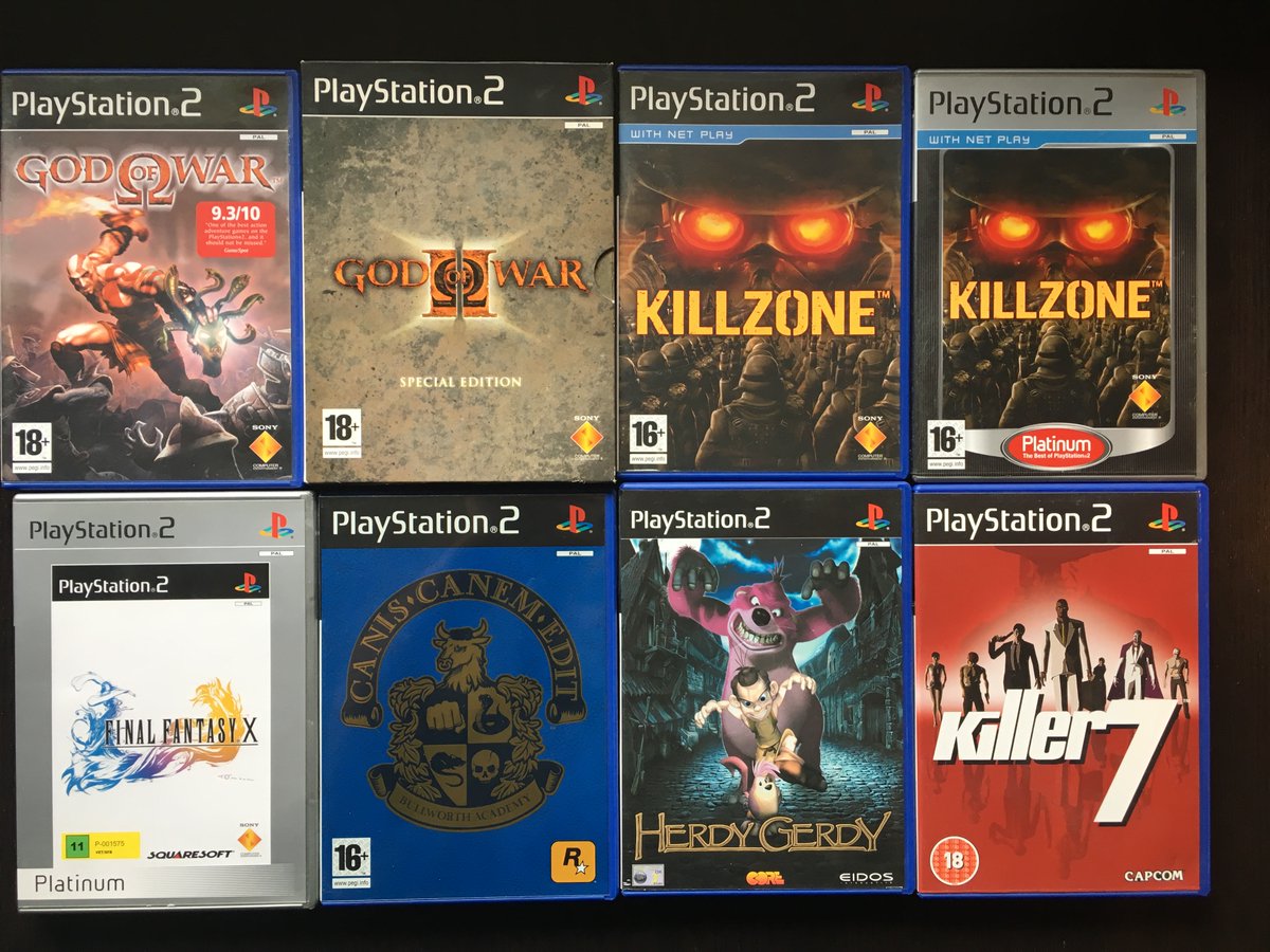 PS4Ron's tweet photo. On 04/03/2000 #Sony released #PlayStation2 in Japan. The #PS2 turns 22 years on this day. What a great console, here is some photos of my PS2 stuff on this #PS2Day 😎 https://t.co/jUZayTSSjj