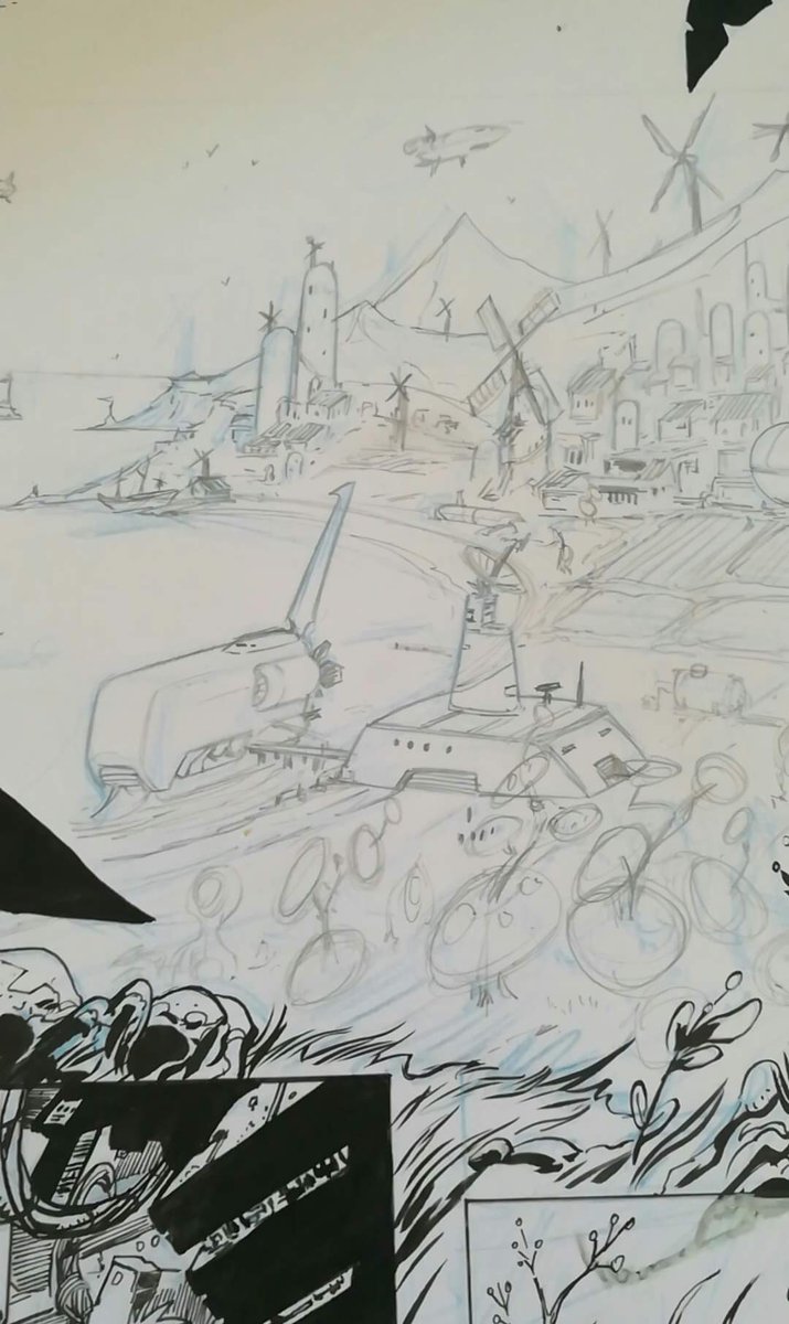GilbertDeltrez's tweet photo. Cool new GROM page in progress! @SebastianNavasF setting that establishing shot!
#GalacticRodentsofMayhem #SpaceCapybaras #GROMCOMIC #CapybaraComic #indiecomics #comics #manga https://t.co/HQkR9taWas