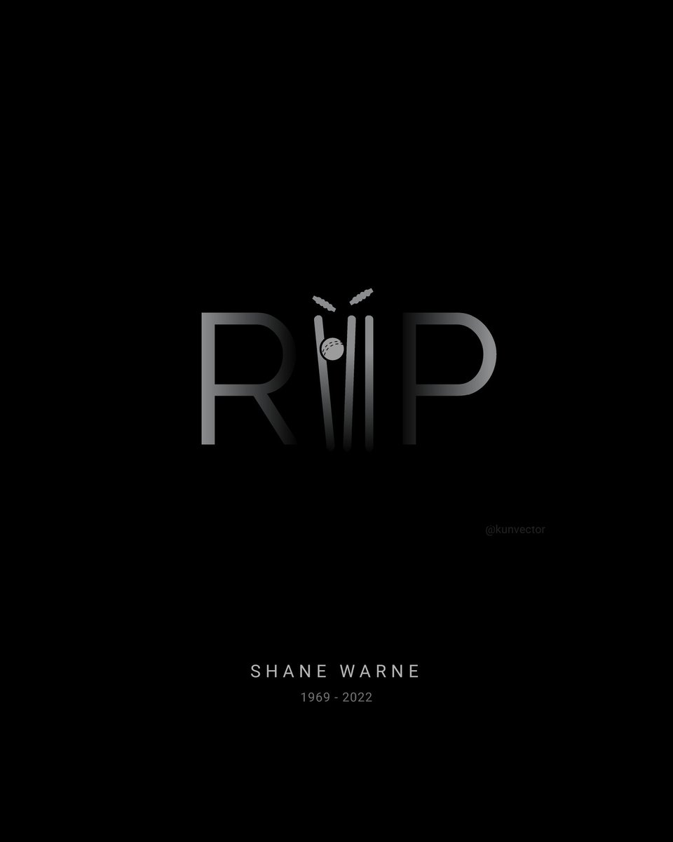 kunvector's tweet photo. RIP #legend 💔
#ShaneWarne #TheLegend #Cricket
#Ausis #90s #GOAT https://t.co/GHWYYeiFGW