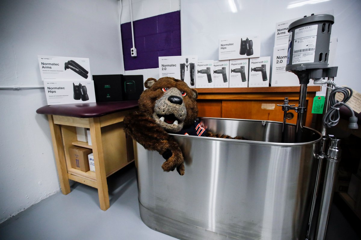 BearsOutreach's tweet photo. Yesterday, @TheRealStaley attended a special ribbon-cutting ceremony at @ThorntonHigh205 to celebrate a $12,000 Bears Care grant for athletic training equipment and supplies. https://t.co/ieWsGsgi3T