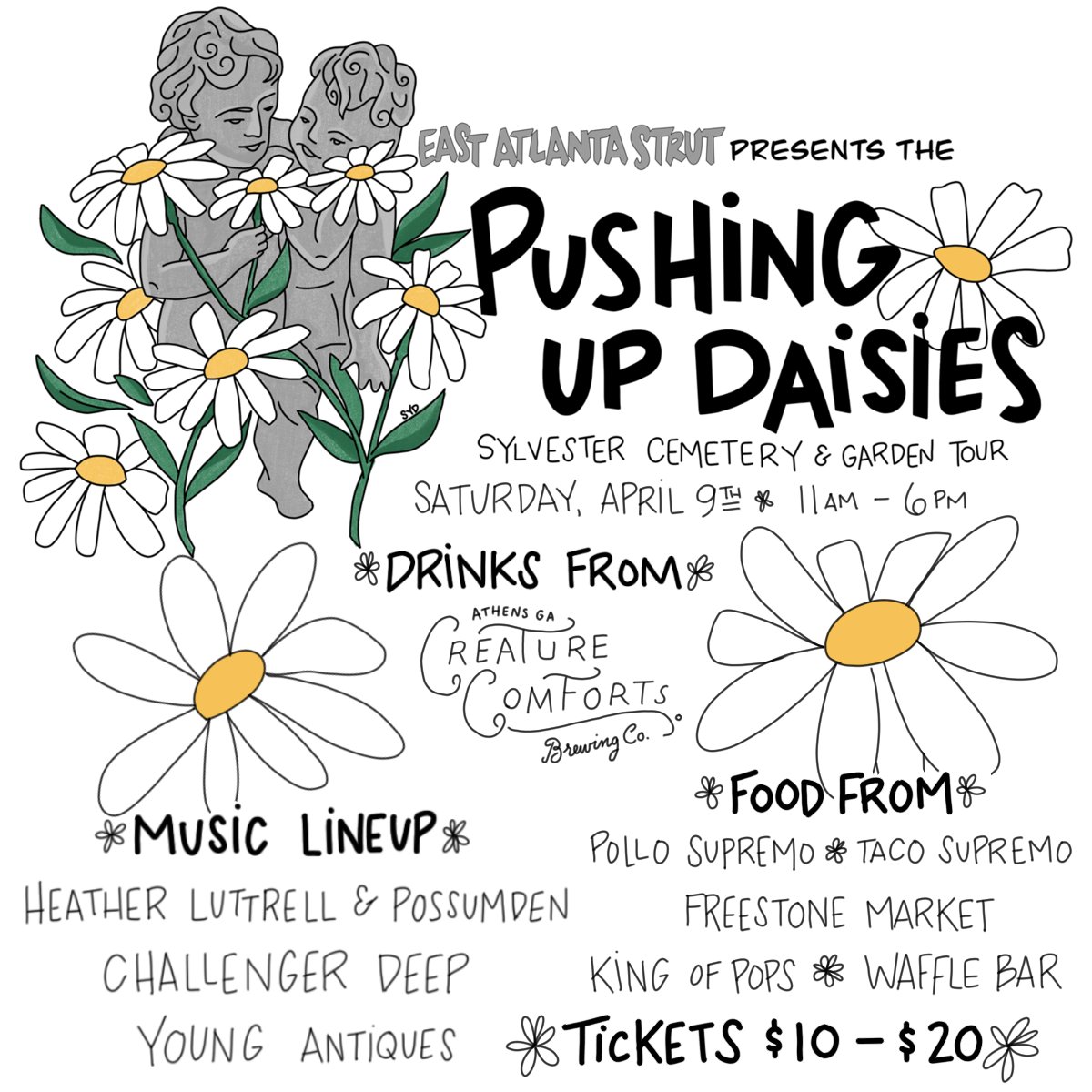 EAVStrut's tweet image. What's that you say? Beer, food, &amp;amp; live music in a cemetery? Im in! eastatlantastrut.com/garden-tour/